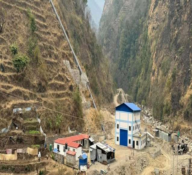 Operating small hydropower powerhouse in a Himalayan valley
